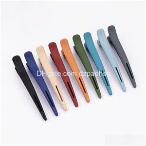 Hair Accessories 12Cm Large Styling Clips Professional Hairdresser Clamp Pins Women Girls Hairpin Cutting Tools Acrylic Barrette Dro Dht89