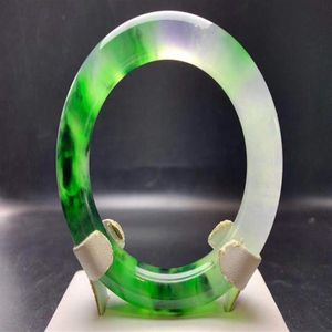 100% Real Myanmar Jade emerald green jade bangles round jade bangle jadeite bracelets bangles jewelry190F