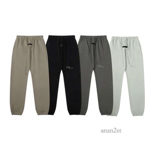 Designer Ess Nevoeiro Calças Reflexivas Mens Mulheres Elasticidade Homens Esportes Soltos Silocone Letras Sweatpants Calças Com Cordão