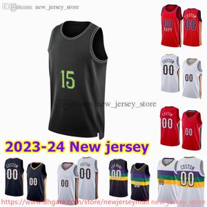 Maglia da basket personalizzata 2024 New City stampata 1 Zion 3 CJ Williamson McCollum 14 Brandon 11 Daniels Ingram 22 Larry Nance Jr. 5 Herbert Jones 8 Naji Marshall Alvarado