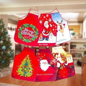 Decorações de natal 1 pçs aventais adulto papai noel árvore avental feliz decoração para casa ano ornamentos natal navidad