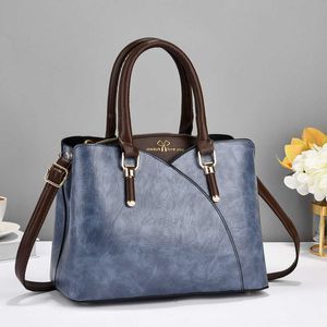 Mom's Bag Damen Große Kapazität 2023 Modemarke Handtasche One Shoulder Umhängetasche Trendige und einfache Atmosphärentasche 231030