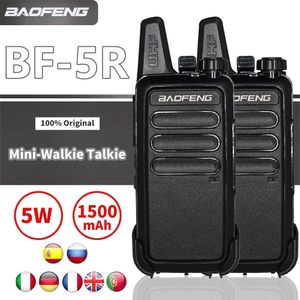 Walkie talkie baofeng bf5r uhf banda mini contato ao ar livre caça andando handheld rádio em dois sentidos portátil carregamento usb 231030