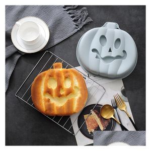 Baking Moulds Sile Pumpkin Cake Mold - Halloween Must-Have Drop Delivery Home Garden Kitchen Dining Bar Bakeware Dhdii