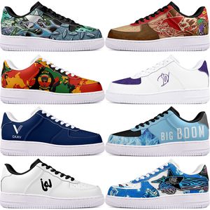 DIY Schuhe Winter Schwarz Schöne Herbst Herren Freizeitschuhe Eines für Männer Frauen Plattform Casual Sneakers Klassische saubere Cartoon Graffiti Trainer Sport 17929