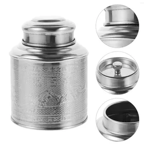 Storage Bottles Tea Jar Canister Metal Container Pot Stainless Gift Home Supply Baby Food