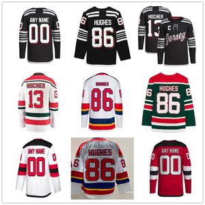 New Jersey Hockey 86 Jack Hughes Reverse Retro Nico Hischier Luke Hughes Jesper Bratt Dougie Hamilton Dawson Mercer Martin Brodeur Custom Men Youth Women Jerseys