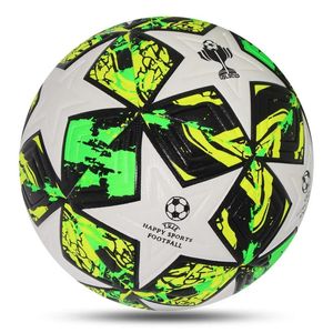 Balls High Quality Soccer Official Size 5 PU Material Seamless Goal Team Outdoor Match Game Football Training Ballon De Foot 231030