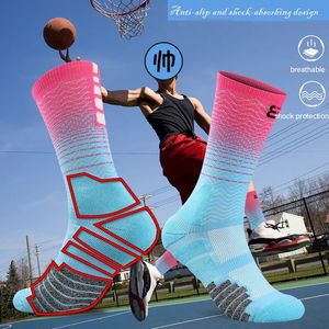 Sports Socks Fashion Professional Män Kvinnor andas anti Slip Soccer Athletic Football Grip Cycling 231030