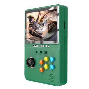 X5 Retro videospelkonsol inbyggt 10000+ spel 4,0 tum skärm mini handhållen videospel konsol 10 emulatorer 8000mAh för PSP