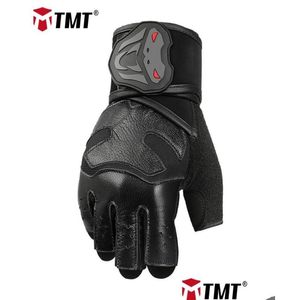 Sports Gloves Tmt Gym Gloves Weightlifting Fitness Workout Crossfit Sports Bodybuilding Dumbbells Weight Training Half Finger Men Drop Otfmi