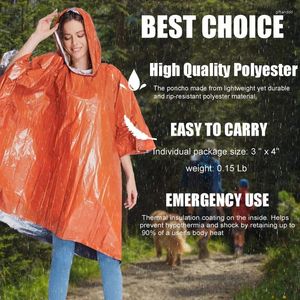 Raincoats Laranja À Prova D 'Água Com Capuz Chuva Poncho Capa de Chuva para Caminhadas Ao Ar Livre Bicicleta Ciclismo Rainwear Espessado Reflexivo