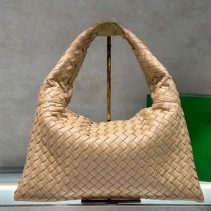 Women Underarm Shoulder Bag Fashion Designer Handbag Large Capacity Woven Tote Bag High-quality Cowhide Leather Hobos Bag Purse Ladies Travel Shopping Purse