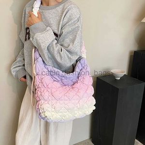 Shoulder Bags Bags Colorful Women's Drawstring Pleated Cloud Soul Bag Cushion Women's Cross Body Bag Big Bottom Bagcatlin_fashion_bags