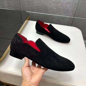 Platform Casual Shoes luxury sneakers red soled Shoes Miscellaneous Diamond Suit Shoes Bean Shoes Leather Shoes One 24
