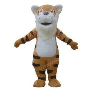 Performance Tiger Mascot Costume Top Quality Christmas Halloween Fancy Party Dress Cartoon Character Outfit Suit Carnival Unisex Outfit