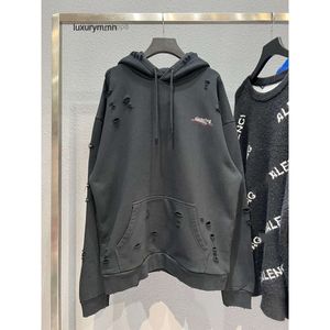 Mode Hoodies Balencigs Herren Pullover Hohe Qualität Tide Marke Herbst und Winter neue Ins High Street Stil Paris Cola Pullover Wellendruck Loch Looped Pullover Hoo BCPY