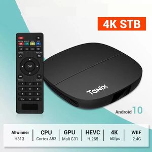 TANIX A3 Android 10.0 TV Box 2GB 16GB Allwinner H313 2.4G WiFi 100m LAN Media Player X96Q T95 H96