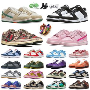 OG Panda Low shoes designer women men casual sneakers Lows Jarritos Freddy Krueger UNC Coast White Orange Lobster Green Triple Pink trainers dhgates Big Size us 13