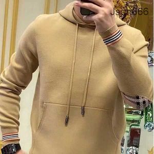 burbery for man Hooded Sweater Burrberry Men burbery Hoodies Tb Plaid Patch Wool Coat Bur Designer Hoodie Casual Hoody Fashion Sweatshirt Hooded Sweater 8AYH