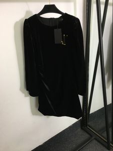 1021 2023 Milan Runway Autumn Dress Crew Neck Long Sleeve Grand نفس الأسلوب الإمبراطورية النسائية أزياء عالية الجودة Meiyi