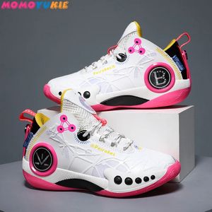 Boots Children S Basketball Sneakers 통기성 2023 소년 및 소녀 연합 훈련 고품질 231030을위한 2023 신발