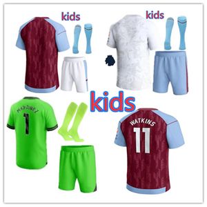 Kindertorwart 1# Damian Martinez Fußballtrikots 23 24 ASTON KAMARA WATKINS BUENDIA McGINN EL GHAZI DOUGLAS LUIZ MINGS KONSA CASH VillaS Fußballtrikots