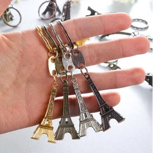 Mode-Klassiker Französisch Frankreich Souvenir Paris 3D Eiffelturm Schlüsselanhänger Schlüsselanhänger Schlüsselanhänger Ring Schneller DHL