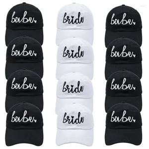 Ball Caps Fashion Babe Bride list haft haft tatę hat regulowany impreza cieniowanie letni kolor stały kolor unisex baseball czapka szczytowa