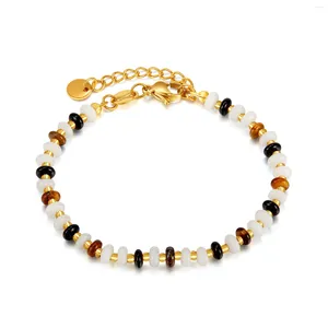 Strand Fashion Jewellery Bohemian Tiger Eye Stone Strings Personalised Retro Ethnic Style Dopamine Beaded Ladies Bracelet