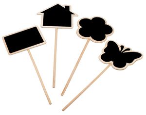 Plant Tags Marker Cute Shape Card Insertion Mini Blackboard Woodiness Arts And Crafts Originality Home Furnishing Butterfly Flower7818852