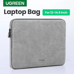 Dizüstü bilgisayar torbaları Pro Air için Ugreen dizüstü bilgisayar çantası 13.9 14.9 inç kollu HP iPad su geçirmez not defteri kapak taşıma çantası 231030