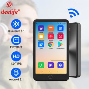 MP3 MP4 -spelare Deelife -spelare med WiFi och Bluetooth full pekskärm Android MP 4 Musikspel stöder Hebrew 231030