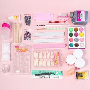 Kits de arte em unhas DIY Conjunto de combinação de terapia de luz Glitter Tools Gel Iniciante 21pcs