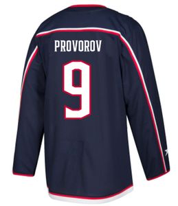 2023 Novo Top Ed Sports Hóquei no Gelo Jerseys Columbus 9 Ivan Provorov 13 Johnny Gaudreau