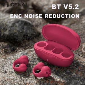 Słuchawki słuchawki Genai Kości przewodnictwo bezprzewodowe słuchawki otwarte ucho Bluetooth 52 Clip IPX5 stereo zestaw słuchawkowy do sportu 231030