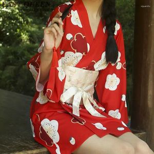 Abbigliamento etnico Kimono giapponese Abito tradizionale Cosplay Donna Yukata Donna Haori Giappone Geisha Costume Obi 3928