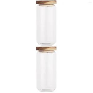 Storage Bottles 2000 ML S Glass Lid Grain Container Spice Holder Snack Organizer Jar Tank