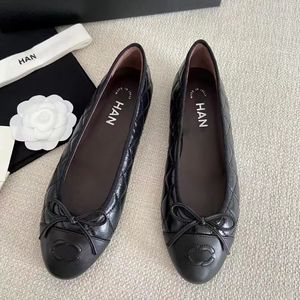 Genuíno couro ballet flats sapato mulheres dança canal de viagem sapatos casuais tênis de pele de carneiro sandália dobrável conforto vestido de verão designer macio ao ar livre senhora