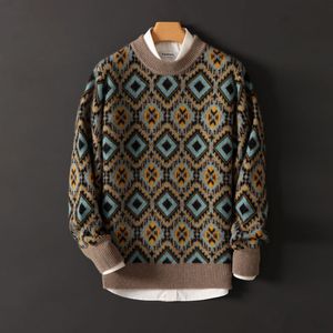 Cotton Sweater Men 2024 Autumn Winter Pullover Men O-neck Knitted Sweaters