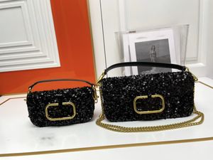 Designer kvinnors väska läder handväska crossbody väska 2 storlekar sequined stilig lyxig koppling väska retro mässing magnetisk spänne öppen och nära kvinnors väska grossist