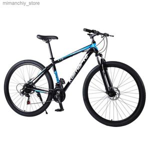 Bikes 27.5/29 Inches Bicycle Mountain Bike Soft And Comfortable Seats Sensitive Dual Disc Brake Wear-Resistant Tire Aluminum Alloy Q231030