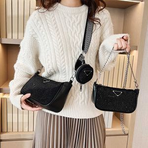 Hot Mother Piece 2024 Autumn New Diamond Stick Single Oblique Straddle Women's Store Shoulder Bag Clearance Sale