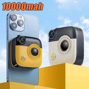 10000MAH磁気ワイヤレスパワーバンク用iPhone 12 13 14高速充電器外部バッテリーパックXiaomi Samsung用ミニパワーバンク