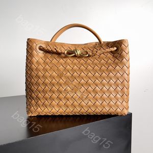 10A Designer Bag Andiamo Crochet Single Purse Plain Cowhide andiamo bag 32/25cm Handbags Large Capacity Totes BVs andiamo tote bag nappa weaving handbag womenbag