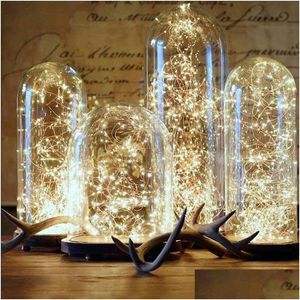 Decorazioni natalizie 1M 2M 5M 10M Filo di rame Luci a led per la decorazione domestica Anno Navidad Consegna goccia Giardino Festa festiva Dhabk