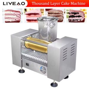 Stainless Steel Thousand Layer Cake Maker Machine Small Size Spring Roll Wrap Making Machines For Cake Shop