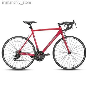 Cyklar Cykeltillverkare Red 700C 21 Speed ​​Aluminium Eloy 6061 Cykel Race Road Bike For Man Q231030