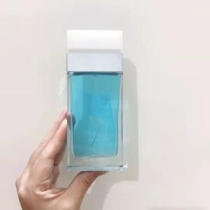 Främjande deodorant parfym q drottning ljusblå 100 ml solflicka efterbågen kvinnor parfymer med långvarig tid eau de parfum spray doft