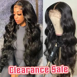 Synthetic Wigs Body Wave 13x4 Lace Front Human Hair 4x4 Closure Wig Brazilian Transparent Frontal For Women Remy Bling 231027